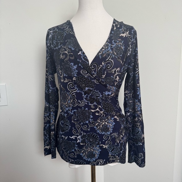 Y2K vintage paisley Fairycore top with glitter details M hippy - Picture 2 of 7